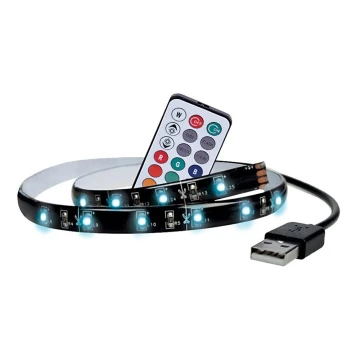 К-кт 2 бр. LED RGB лента за TV с дистанционно IP65 LED/USB 50см