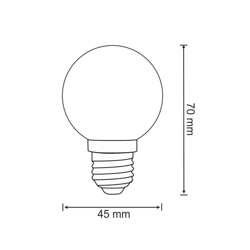 К-кт 2 бр. LED крушки PARTY E27/0,5W/36V сини 3000K