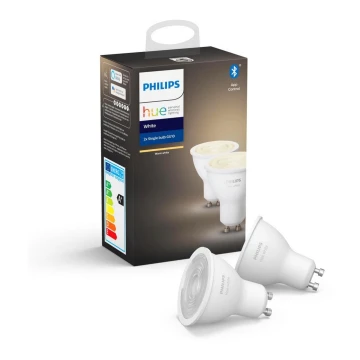 К-кт 2бр. LED димируеми крушки Philips Hue WHITE GU10/5,2W/230V 2700K