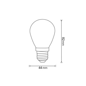 К-кт 2бр. LED крушки PARTY E27/0,3W/36V червен