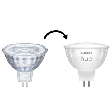К-кт 2x LED Димируема крушка Philips Hue White Ambiance GU5,3/MR16/5,1W/12V 2200-6500K