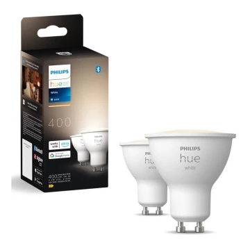 К-кт 2x LED Димируема крушка Philips Hue WHITE GU10/4,2W/230V 2700K