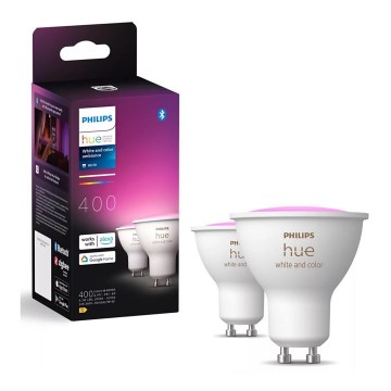 К-кт 2x LED RGBW Димируема крушка Philips Hue White And Color Ambiance GU10/4,2W/230V 2000-6500K