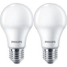 К-кт 2x LED Крушка Philips A60 E27/10W/230V 4000K