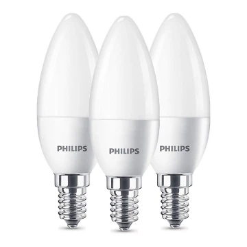 К-кт 3бр. LED крушки Philips B35 E14/5,5W/230V 2700K
