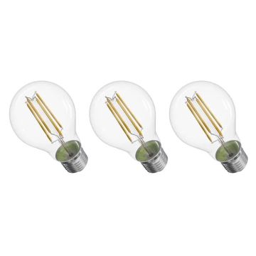 К-кт 3x LED Крушка FILAMENT A60 E27/3,8W/230V 4000K