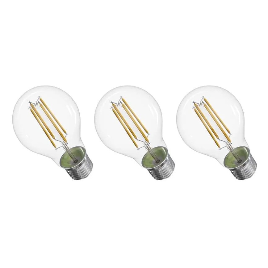 К-кт 3x LED Крушка FILAMENT A60 E27/3,8W/230V 4000K