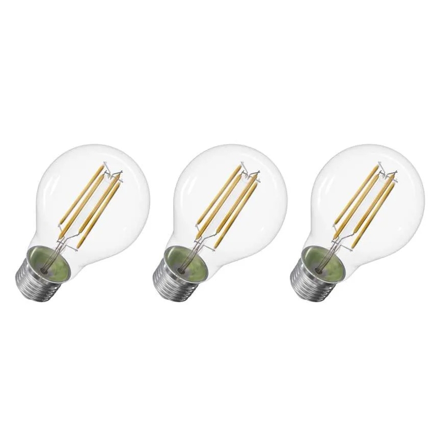 К-кт 3x LED Крушка FILAMENT A60 E27/3,8W/230V 4000K