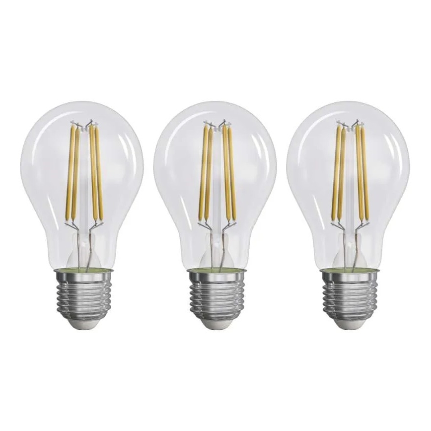 К-кт 3x LED Крушка FILAMENT A60 E27/5W/230V 2700K