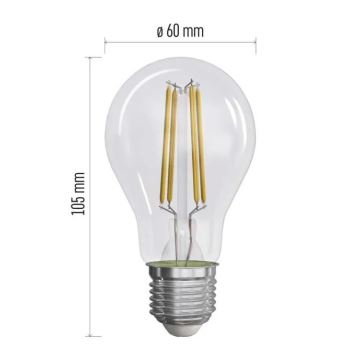 К-кт 3x LED Крушка FILAMENT A60 E27/5W/230V 4000K