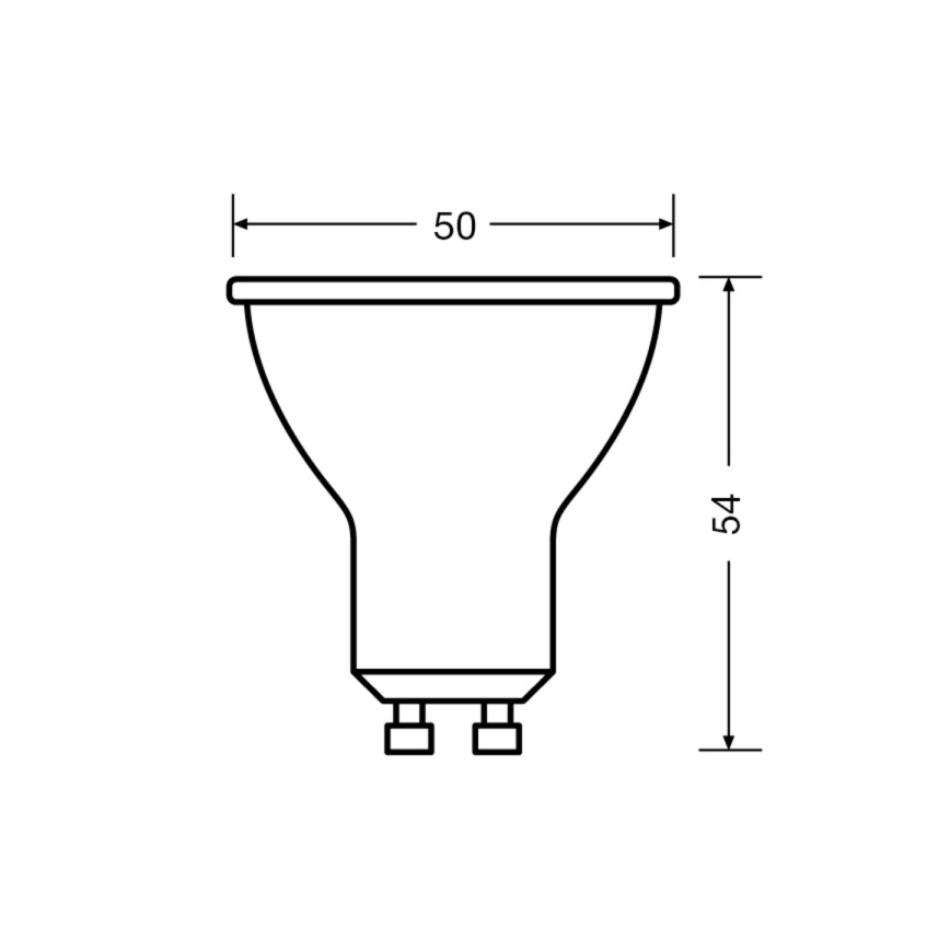 К-кт 3x LED Крушка PAR16 GU10/4,5W/230V 6500K 120° - Osram