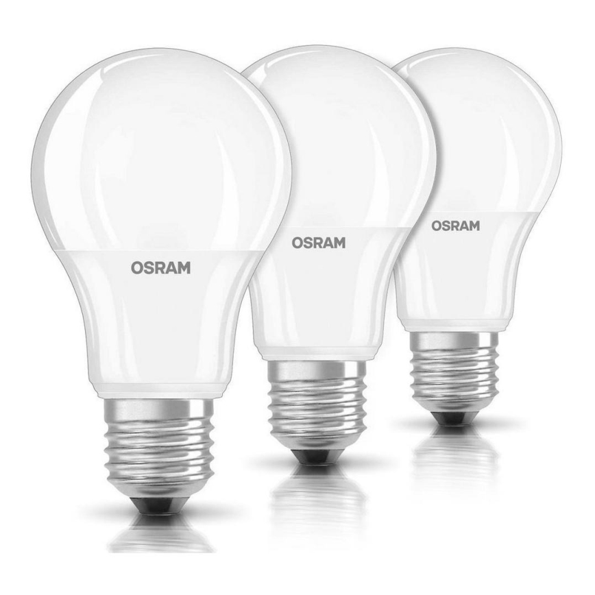 К-кт 3xLED Крушка E27/8,5W/230V 2700K - Osram