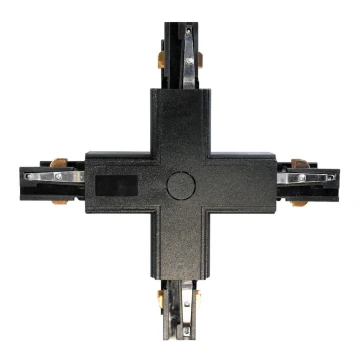 Конектор за лампи в релсова система 3-фазен TRACK black тип +