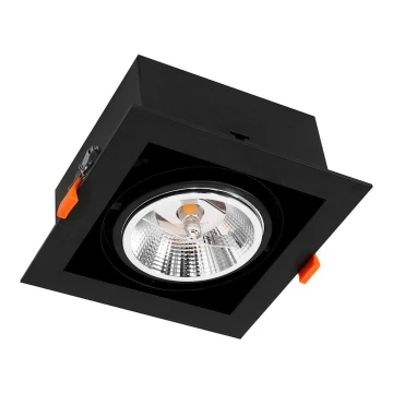 Осветление за окачен таван PLAZA AR111 1xGU10/12W/230V черна